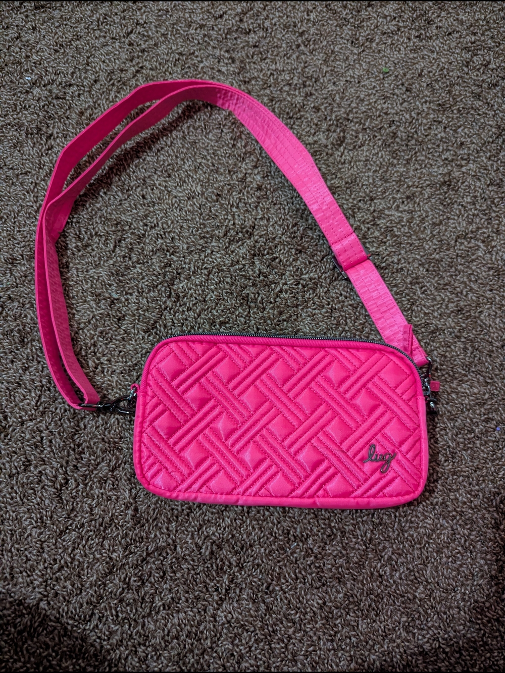 Lug Bright Pink Crossbody Bag